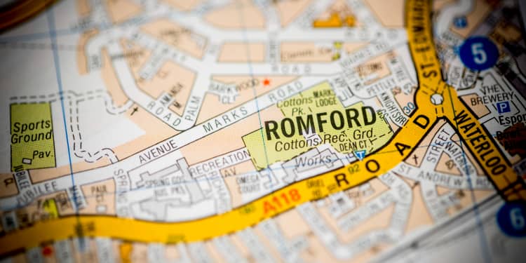 Romford distinct areas guide